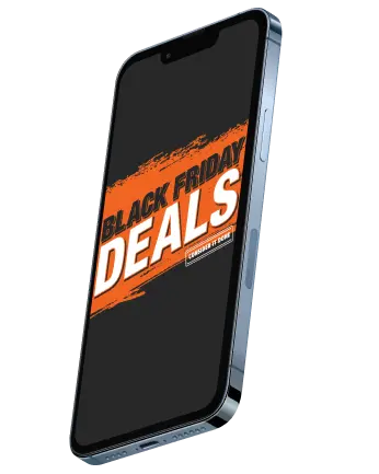 A black friday phone with the words black friday on it