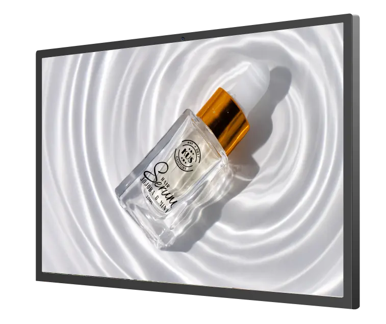A bottle of perfume sitting on top of a white surface