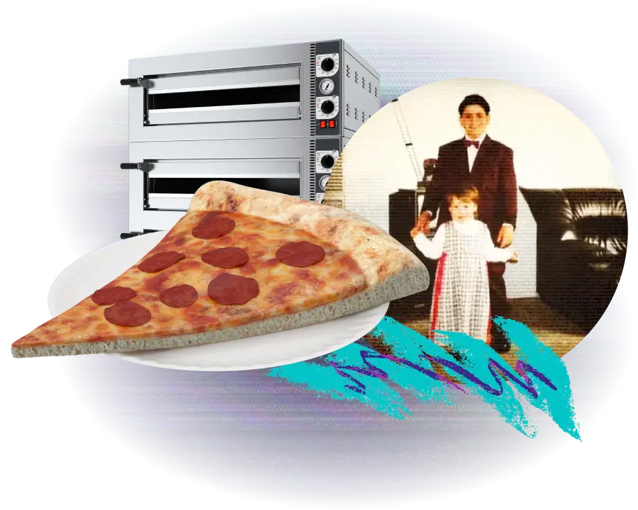 A slice of pizza sitting on top of a white plate