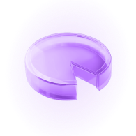 A purple circular object with a circular object in the middle