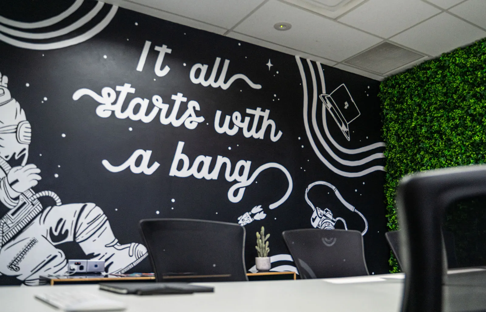 Brand design work in progress at Bang Media