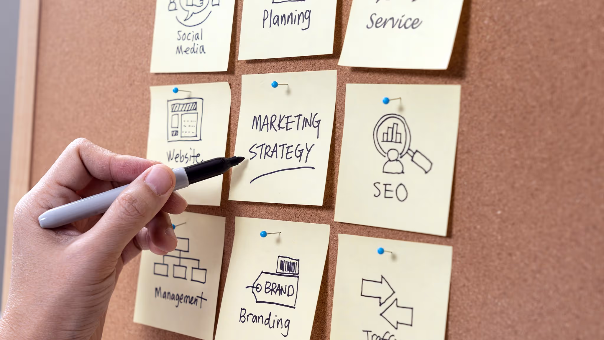 What is a full service marketing agency and how can they help my business grow, Bang Media blog illustration