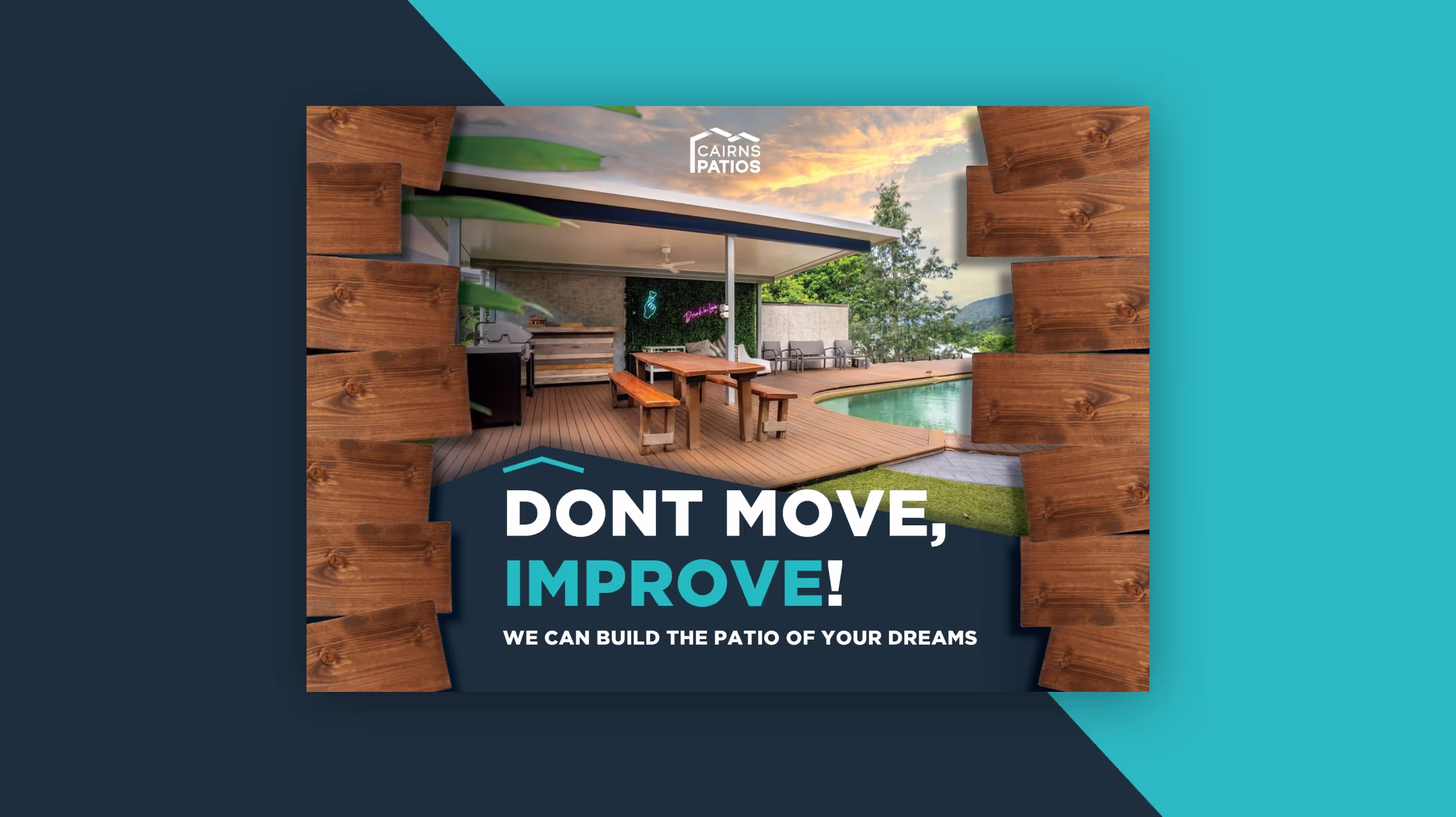 Cairns Patios logo design