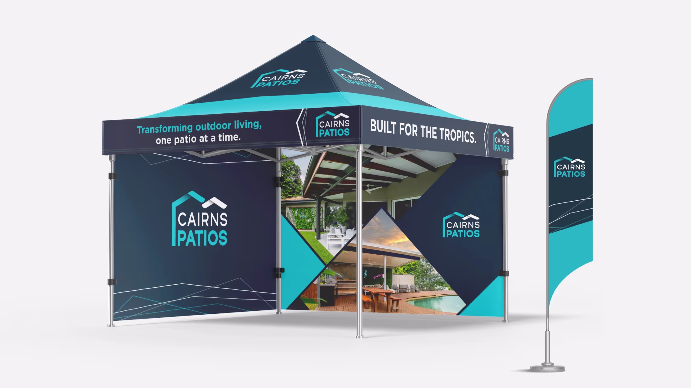 Cairns Patios brand identity system