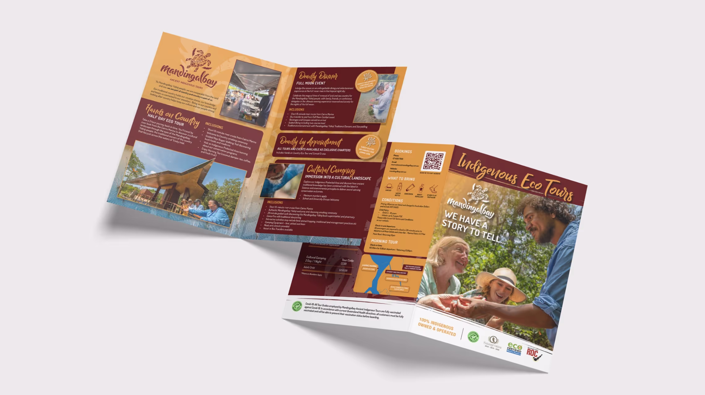 Mandingalbay designed marketing material