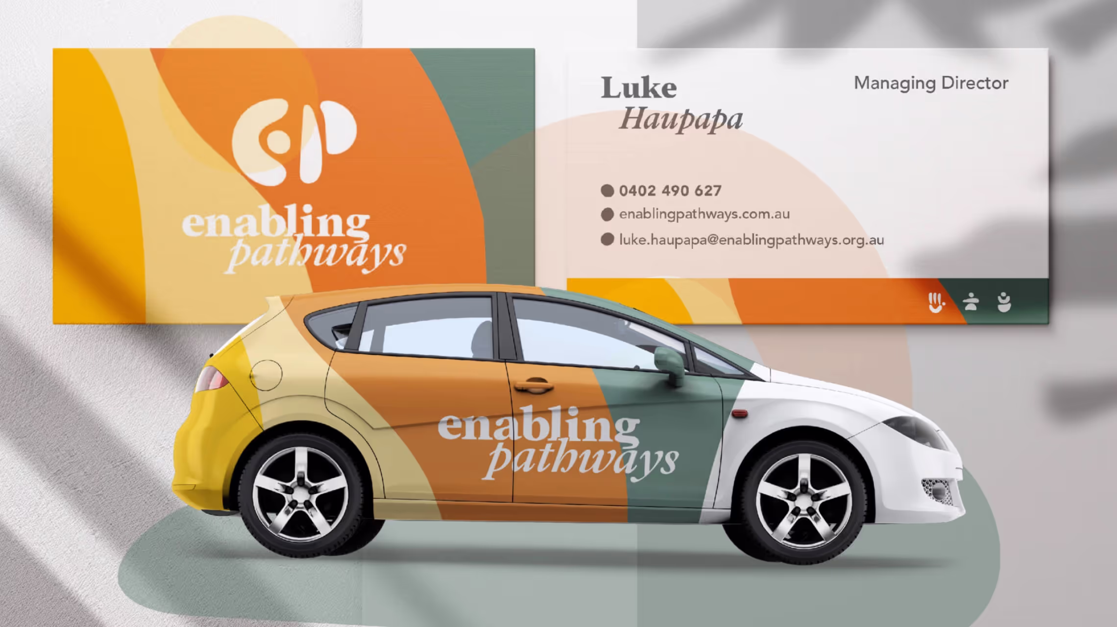 Enabling Pathways brand identity system