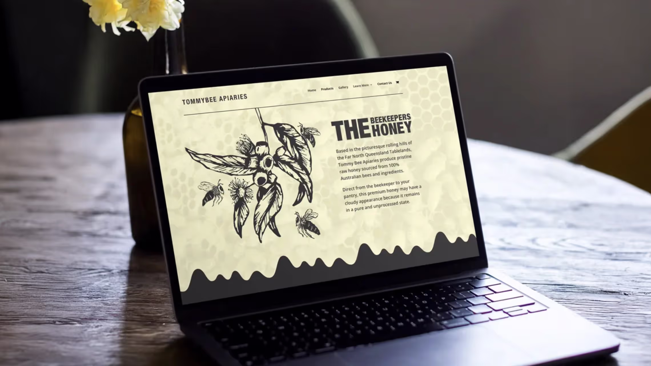 Tommy Bee Apiaries logo design