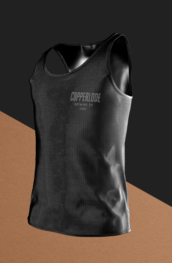 Copperlode Brewing branding applied across collateral