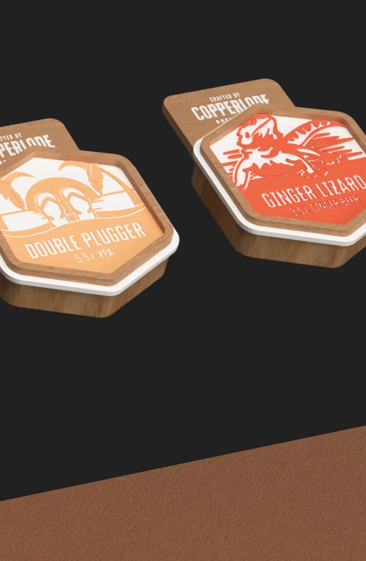 Copperlode Brewing logo and brand mark design