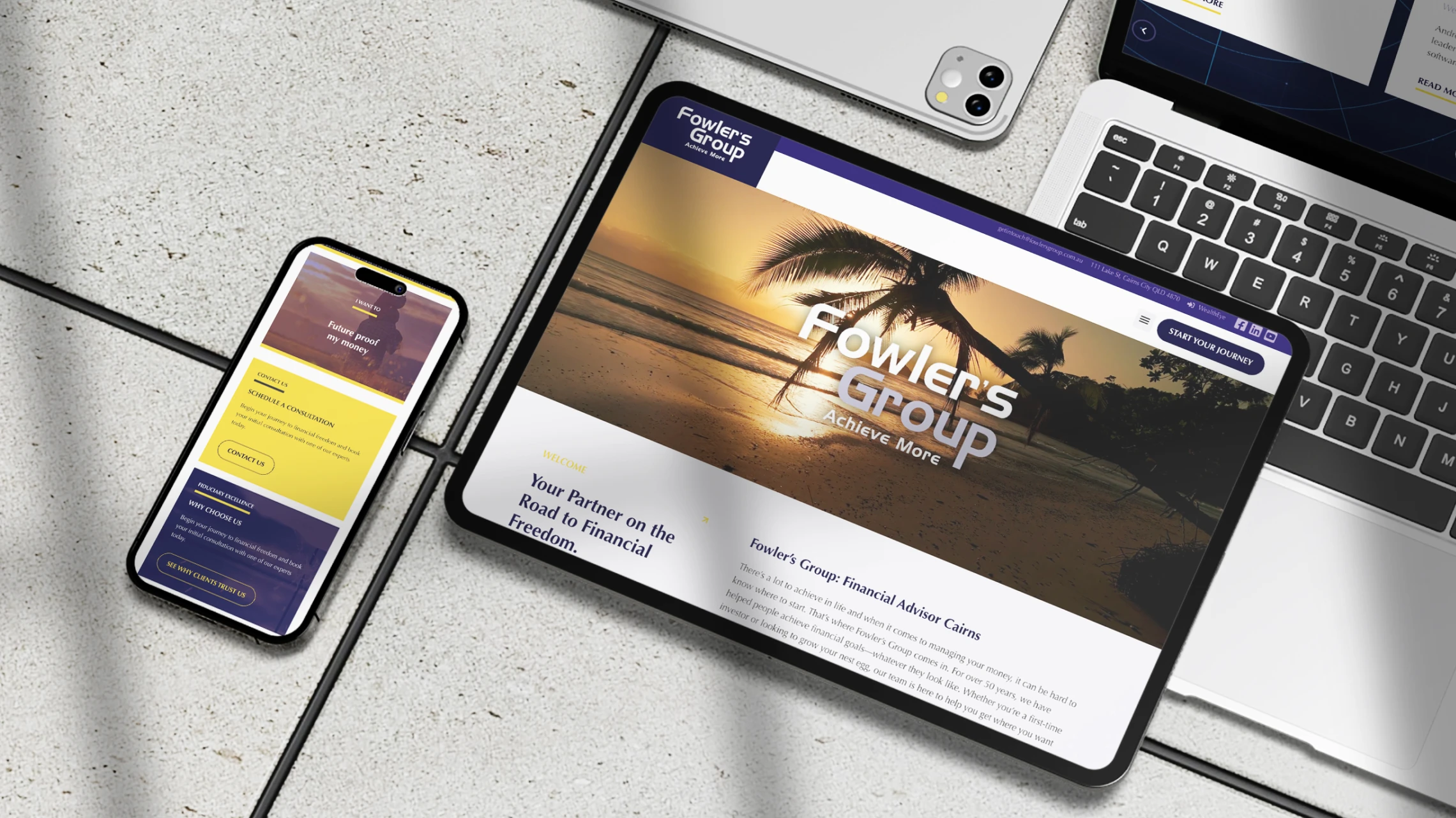 Fowler's Group website design by Bang Media, Cairns
