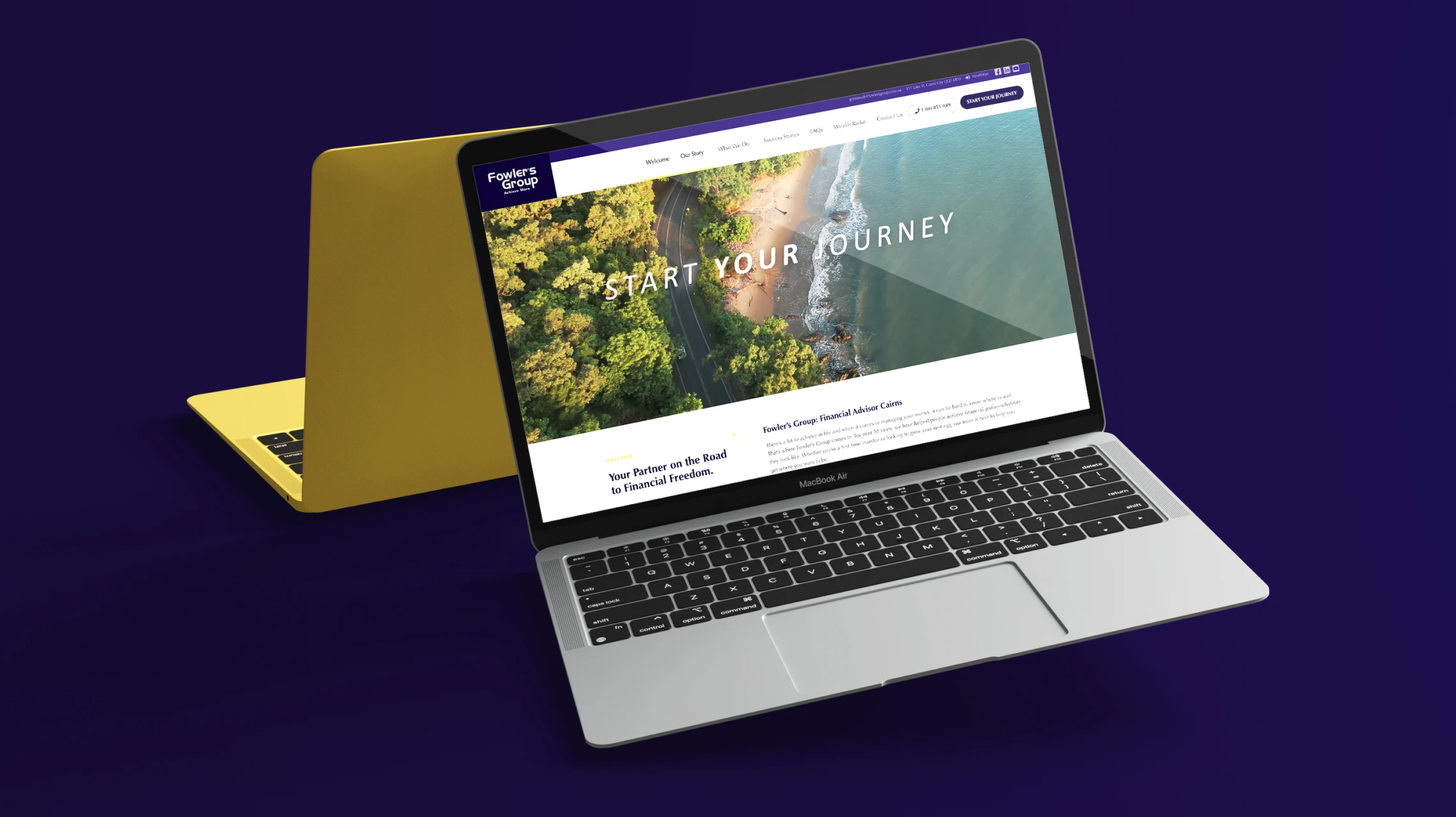 Fowler's Group website design mockup