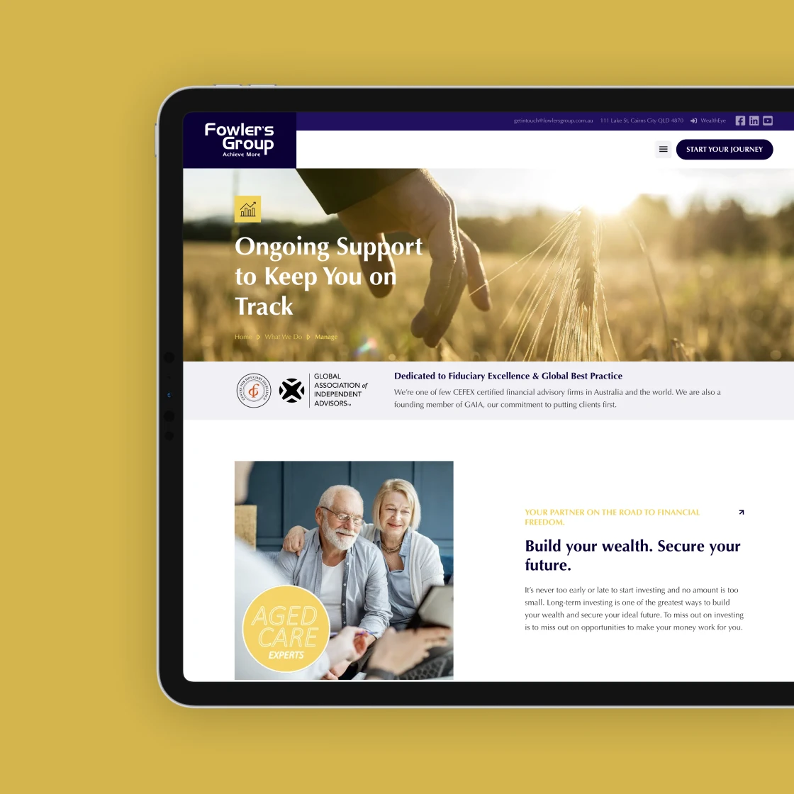Fowler's Group website design