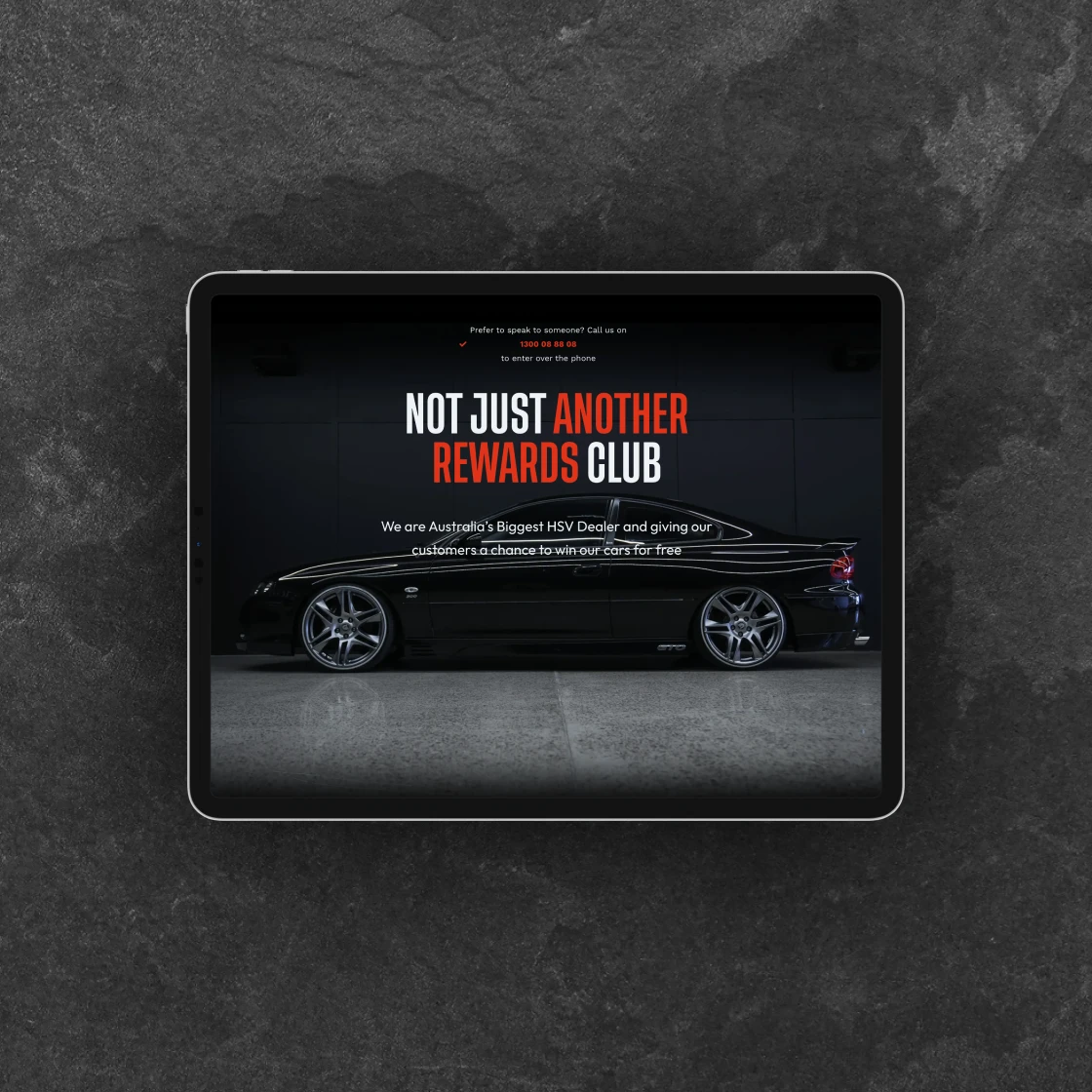 Play Performance website interface design