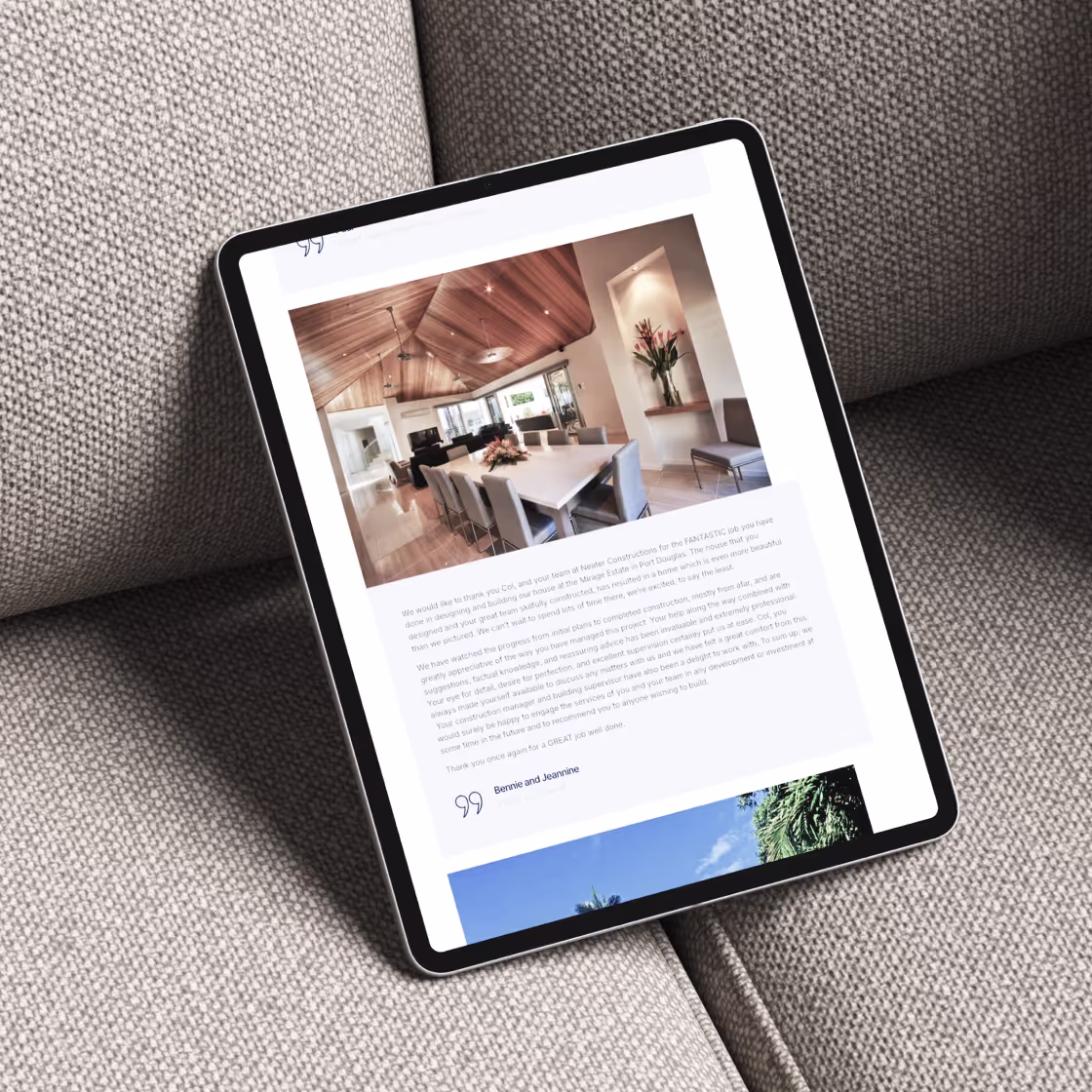 Neater Homes social content design