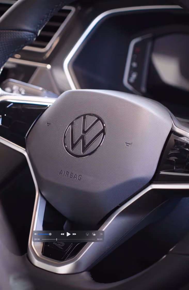 Volkswagon behind the scenes of the video shoot
