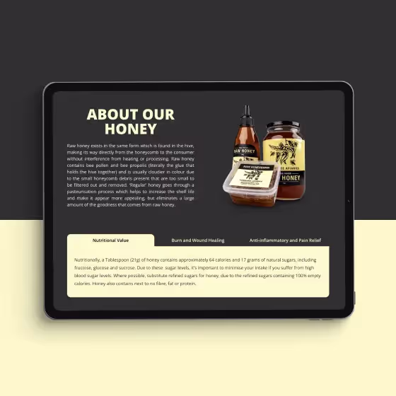 Tommy Bee Apiaries graphic design