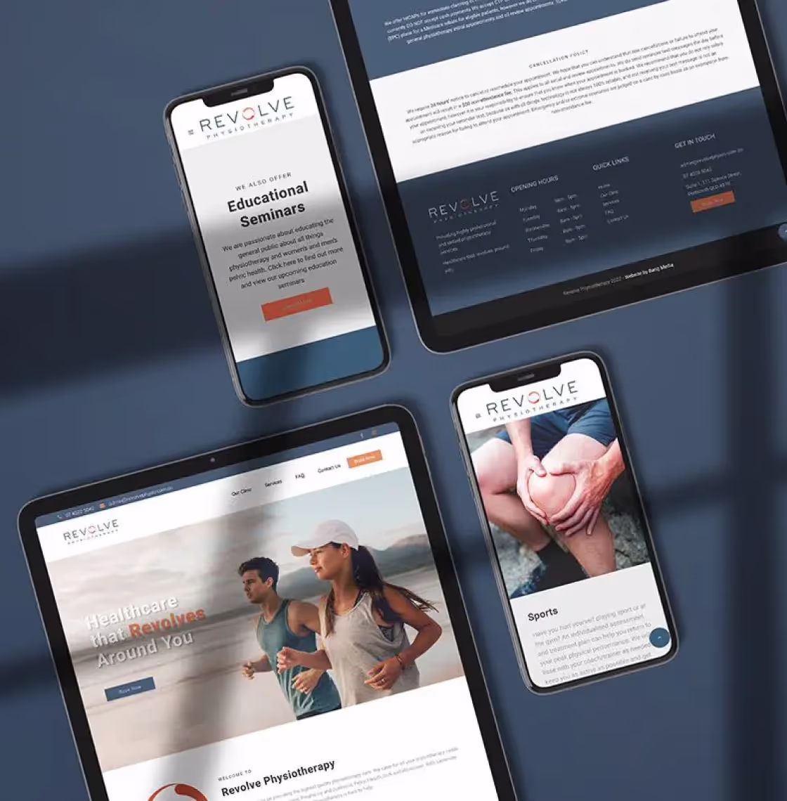 Revolve Physio brand identity design