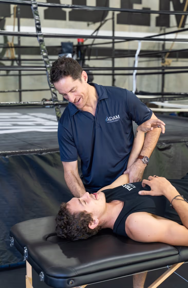 Adam Physiotherapy video production still