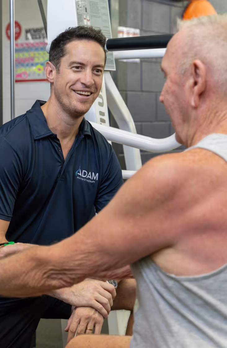 Adam Physiotherapy website homepage design
