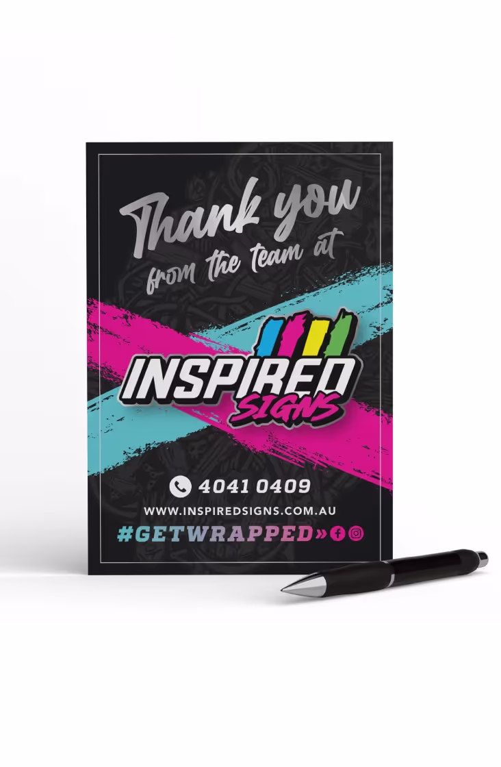 Inspired Signs & Wraps brand identity design