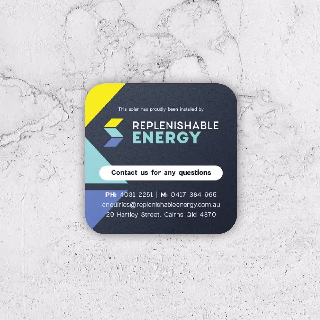 Replenishable Energy website page design