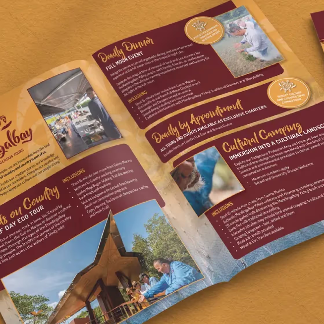 Mandingalbay website page design