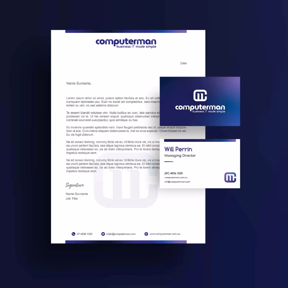 Computerman graphic design