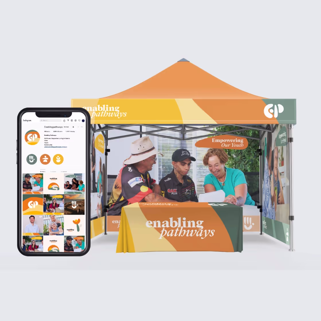 Enabling Pathways graphic design collateral