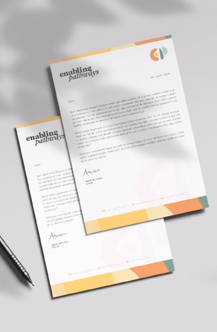 Enabling Pathways design project by Bang Media