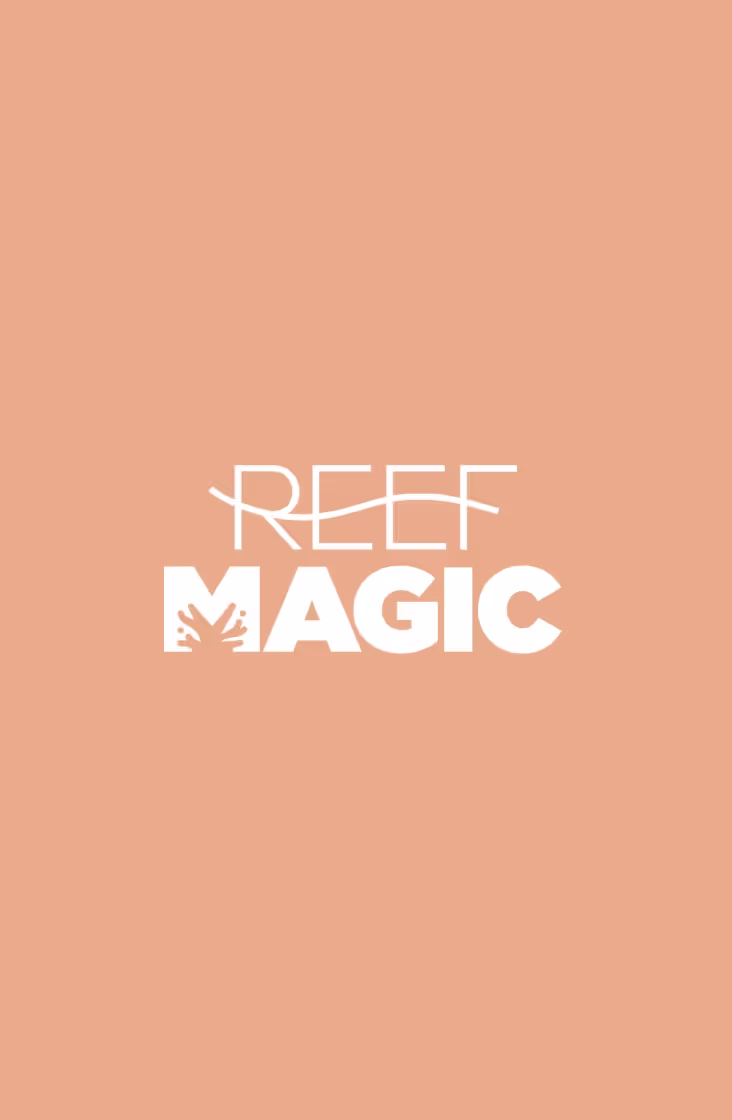 Reef Magic graphic design collateral