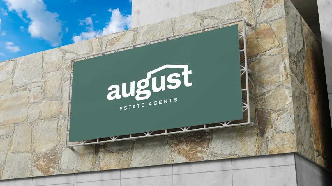 August Estate Agents graphic design
