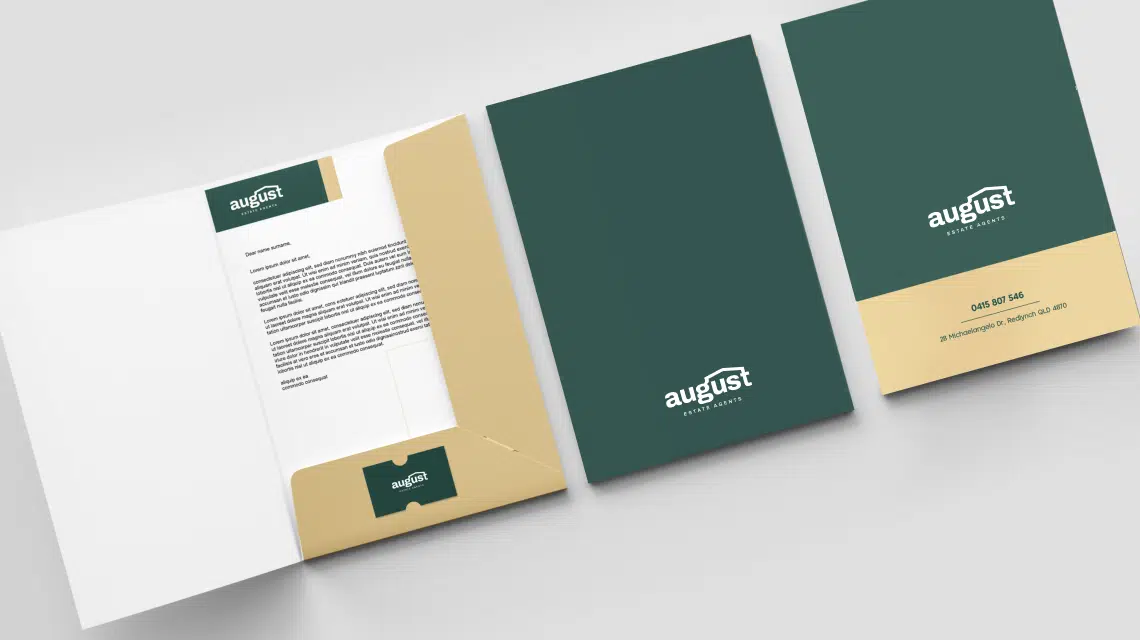 August Estate Agents designed marketing material