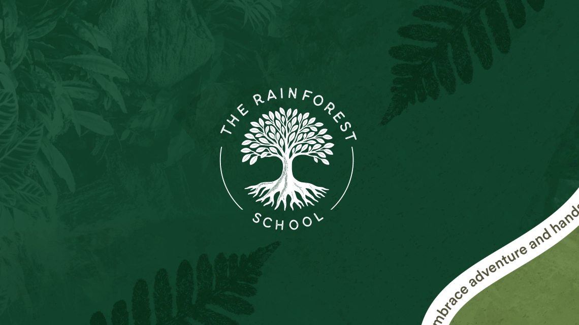 The Rainforest School branding project by Bang Media