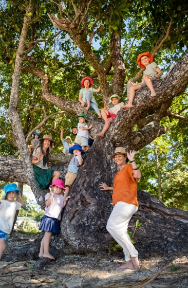 The Rainforest School video production still