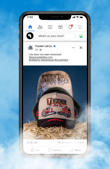 Trucker Lid Co paid campaign creative