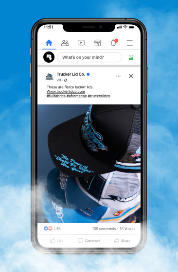 Trucker Lid Co social media campaign creative