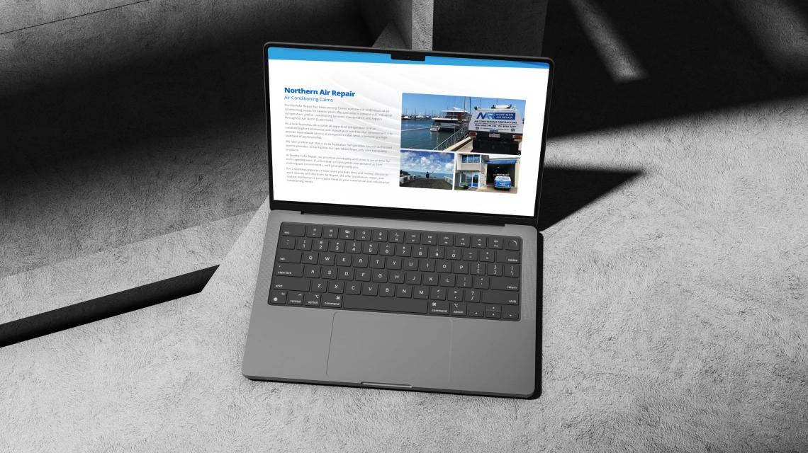 Northern Air Repair digital marketing creative by Bang Media, Cairns