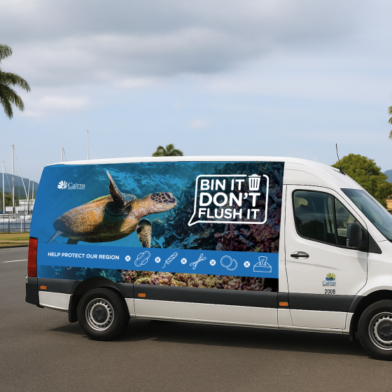Cairns Regional Council print and digital collateral