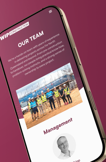 WIP Construction responsive website layout